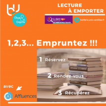 1, 2, 3...Empruntez !! Service de prêt de livres sur rendez-vous
